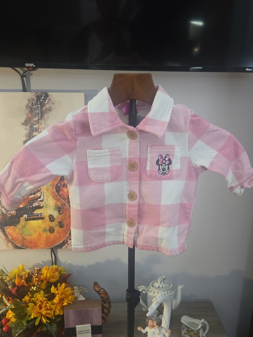 Pink Buffalo Check Button-Front Kids Shirt